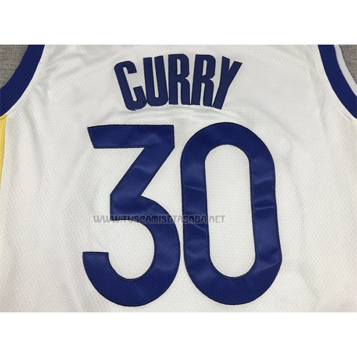Camiseta Stephen Curry NO 30 Golden State Warriors Association 2022-23 Blanco